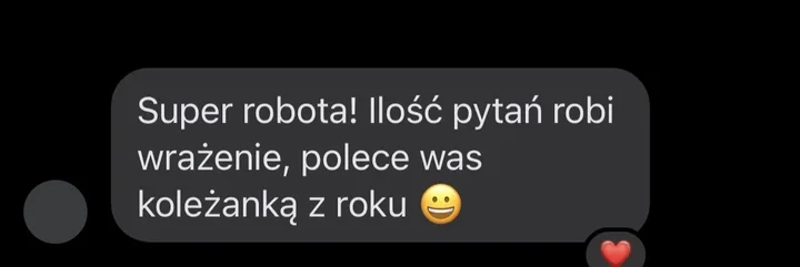 Opinia użytkowniczki platformy